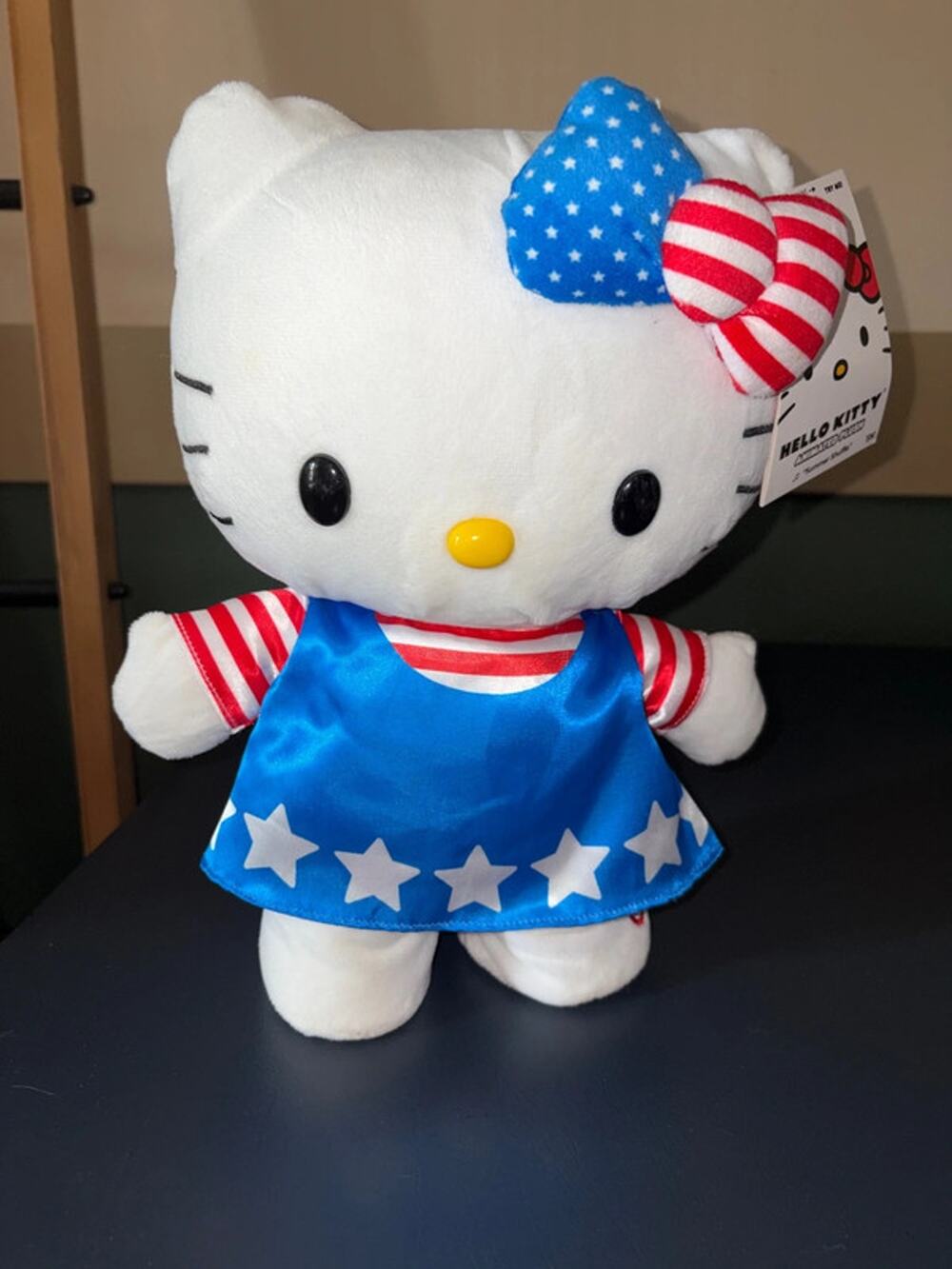 Hello Kitty USA Red White Blue Animated Plush Sanrio NWT